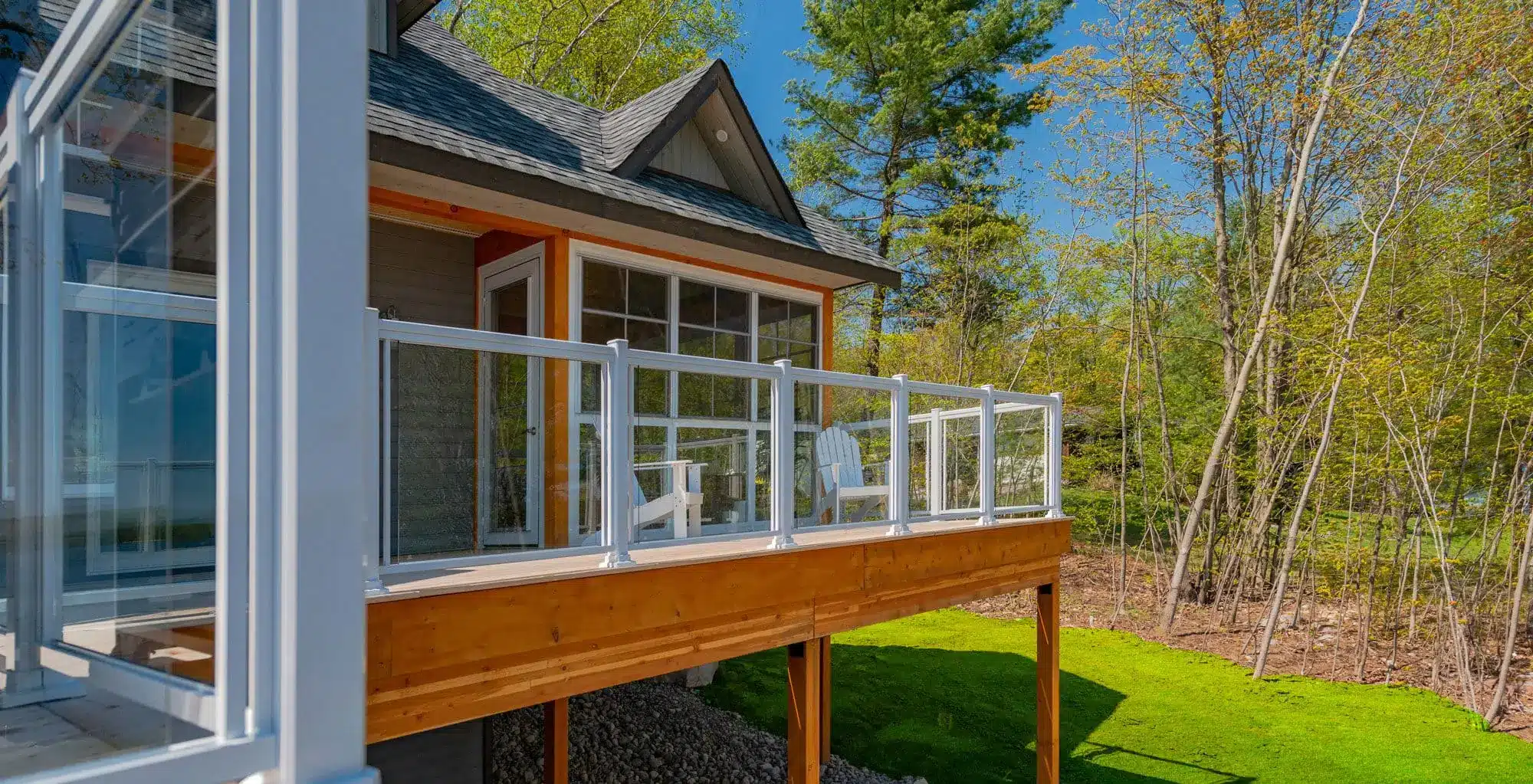 Aluminum Railing with Glass Modern Elegance & Durability