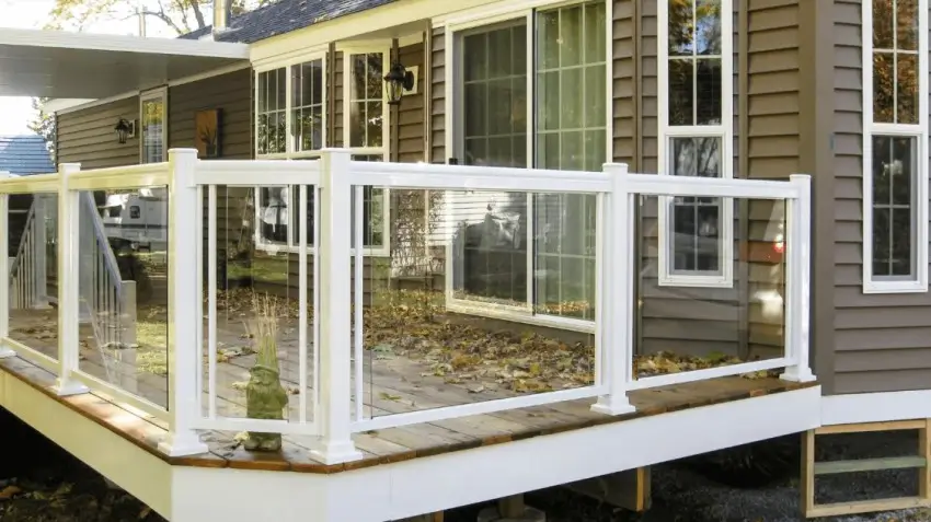 Aluminum Railing with Glass Modern Elegance & Durable for Safety