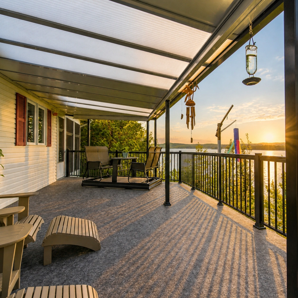 Hybrid Patio Cover, Sunspace Bangor in Maine.