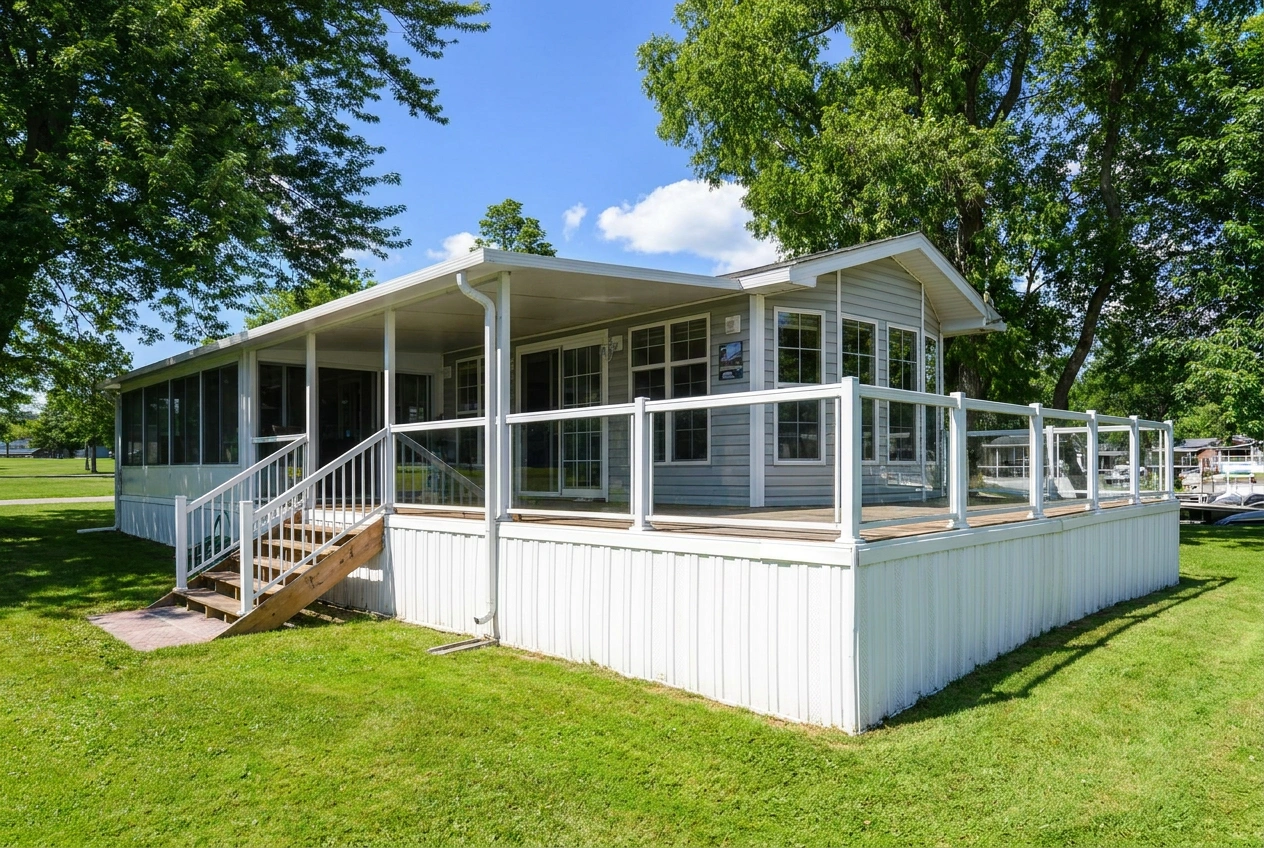 Solid Patio Cover, Sunspace Bangor in Maine.